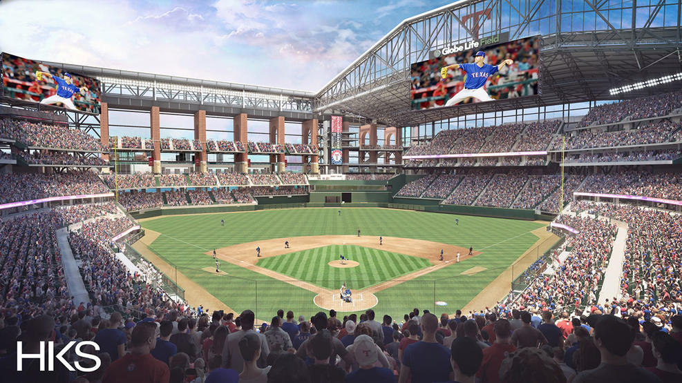 Globe Life Field, future home of the Texas Rangers