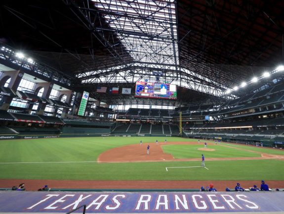 Texas Rangers share video of billion dollar new ballpark, get